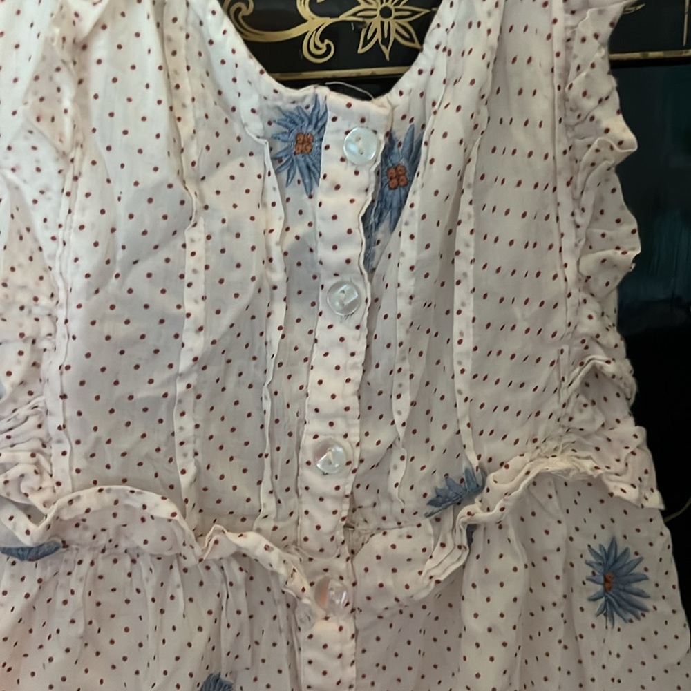 Free People White Embellished Sleeveless Maxi Dress - Picture 2 of 4